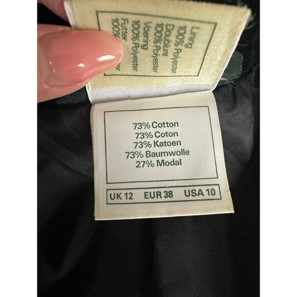 Vintage 80s Laura Ashley Black Velvet Cropped Steampunk Jacket Small/Medium - Picture 6 of 7